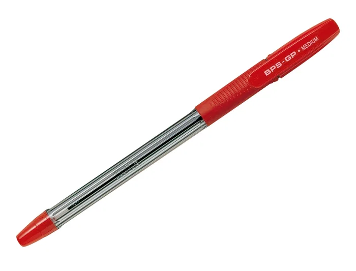 Pilot Boligrafo BPS-GP Rojo Sujecion Caucho Tinta Base Aceite Capuchon