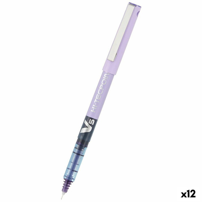 Pilot Hi-Tecpoint V5 Violeta Set de 12 unidades