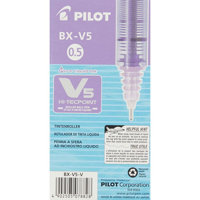 Pilot Hi-Tecpoint V5 Violeta Set de 12 unidades