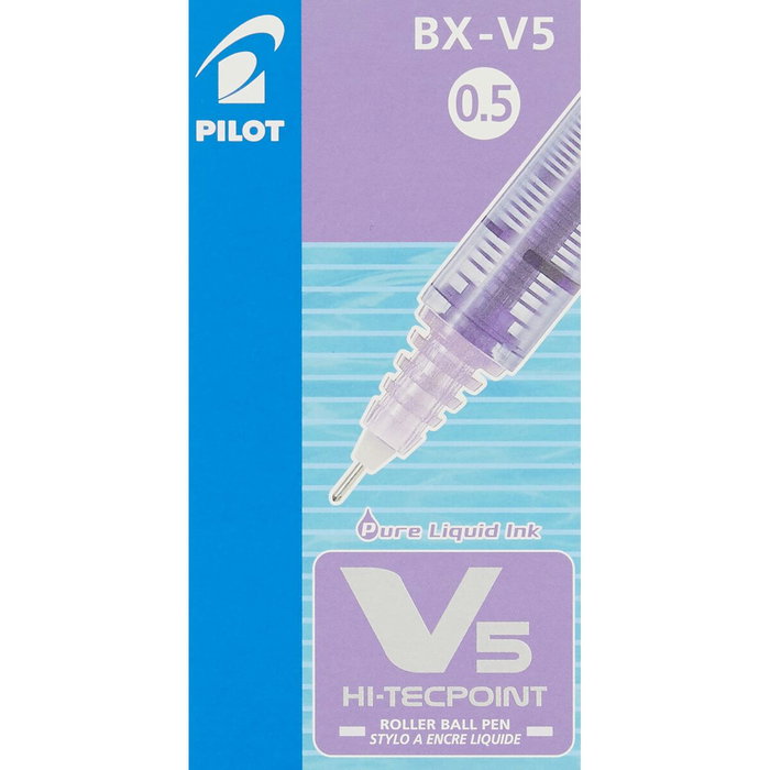 Pilot Hi-Tecpoint V5 Violeta Set de 12 unidades