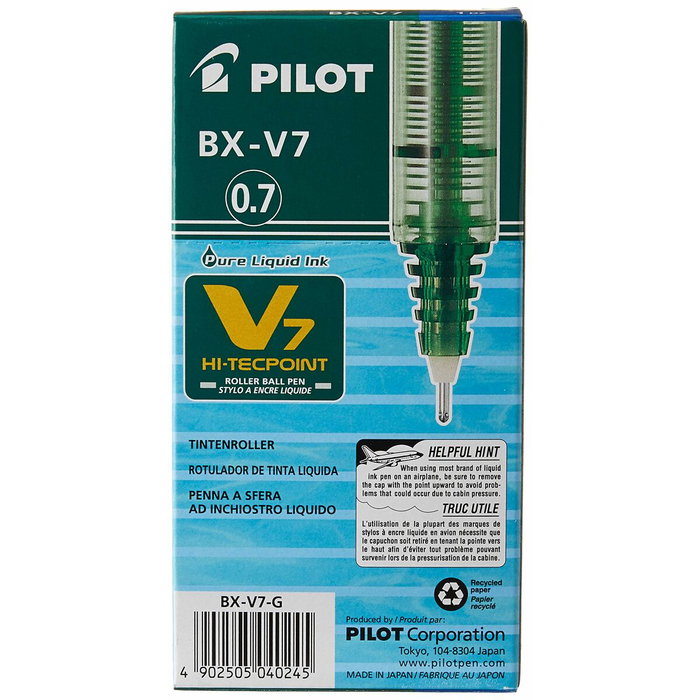Pilot 011713 Bolígrafo de punta redonda verde, 12 piezas Pilot 011713 Bolígrafo de punta redonda verde, 12 piezas