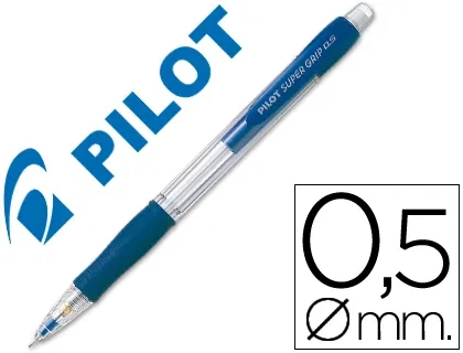 Pilot Portaminas Super Grip Azul 0,5 mm Sujeción de Caucho Pilot Portaminas Super Grip Azul 0,5 mm Sujeción de Caucho