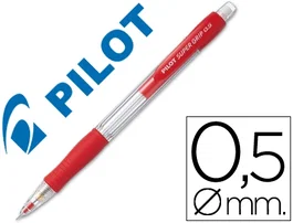 Pilot Portaminas H-185 Supergrip 0.5 Con Goma Rojo (Set de 12) (Set de 12)