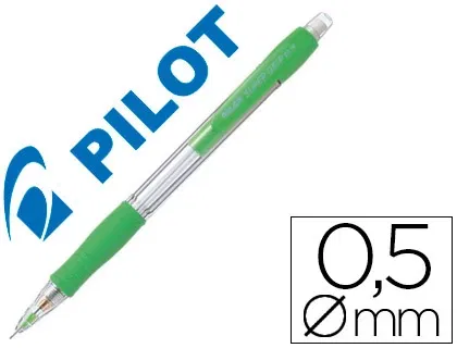 Pilot Portaminas Super Grip Verde Claro 0.5 mm con Sujeción de Caucho y Goma Pilot Portaminas Super Grip Verde Claro 0.5 mm con Sujeción de Caucho y Goma