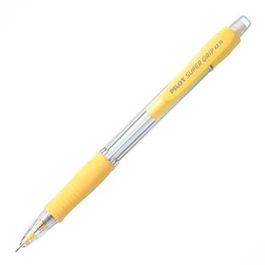Pilot Portaminas H-185 Supergrip 0.5 Con Goma Amarillo (Set de 12) (Set de 12)