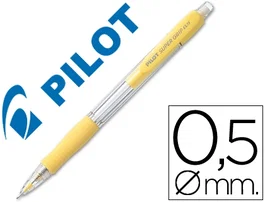 Pilot Portaminas H-185 Supergrip 0.5 Con Goma Amarillo (Set de 12) (Set de 12)