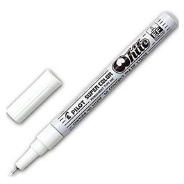 Pilot Marcador Permanente Extrafino Blanco (Set de 12) (Set de 12)