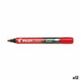 Pilot Marcador Permanente SCA-100 Rojo (Set de 12)
