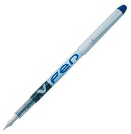 Pilot Pluma Desechable Vpen Cuerpo Blanco Azul Set de 12 (Set de 12)