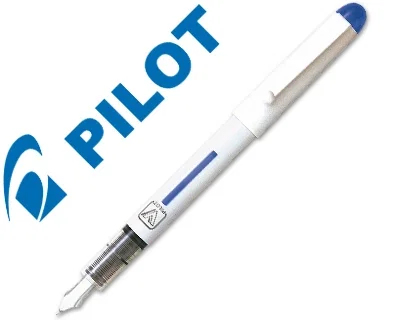 Pilot Pluma Desechable VPEN Cuerpo Blanco Azul (Set de 12)