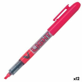 Pilot Marcador Fluorescente V Light Rosa (Set de 12)