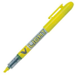 Pilot Marcador Fluorescente V Light Amarillo Set de 12 (Set de 12)