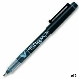 Pilot Roller Vsign Pen Punta de Fibra 2,0 mm Negro (Set de 12)