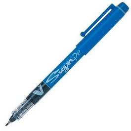 Pilot Roller Tinta Líquida Vsign Pen Punta De Fibra 2.0 mm Azul (Set de 12) (Set de 12)