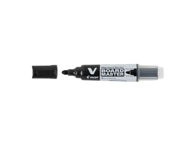Pilot V Board Master Rotulador para Pizarra Blanca Recargable Negro (Set de 10) Pilot V Board Master Rotulador para Pizarra Blanca Recargable Negro (Set de 10)