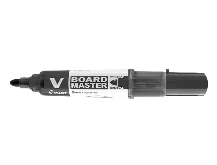 Pilot Rotulador Pizarra Blanca V Board Master Recargable Negro (Set de 10)