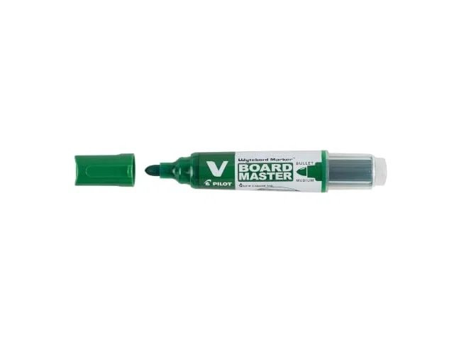 Pilot V Board Master Rotuladores para Pizarra Blanca, Verde, Pack de 10 Pilot V Board Master Rotuladores para Pizarra Blanca, Verde, Pack de 10