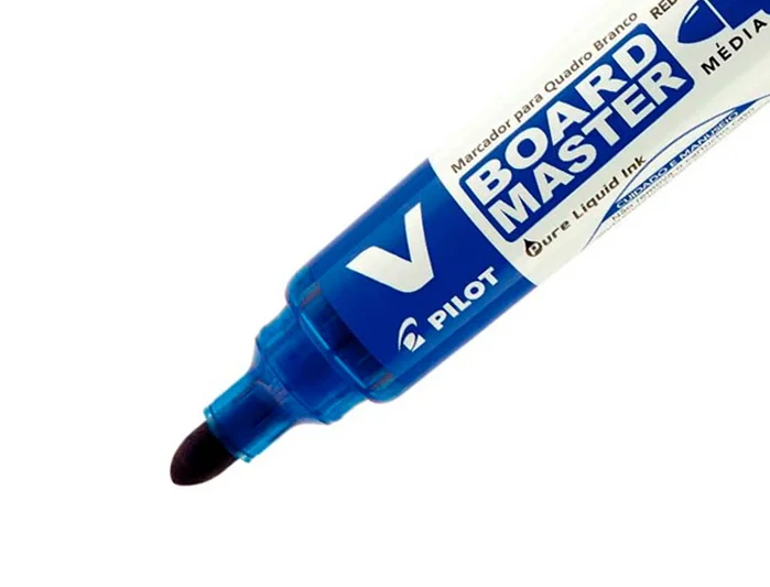 Pilot V Board Master Rotuladores para Pizarra Blanca, Azul, Set de 10 Pilot V Board Master Rotuladores para Pizarra Blanca, Azul, Set de 10