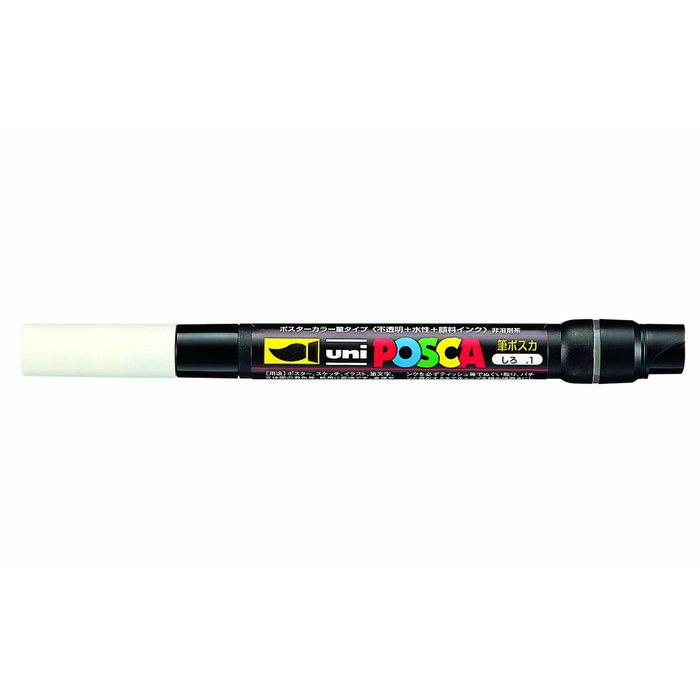 POSCA Marcador PCF-350 Punta Acrílica Estilo Pincel Blanco (Set de 5) POSCA Marcador PCF-350 Punta Acrílica Estilo Pincel Blanco (Set de 5)