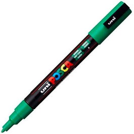 Posca Marcador Pc-3M Punta Cónica 0,9-1,3 mm Verde - Set 6 Unidades (Set de 6)