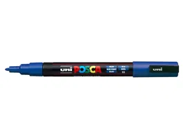 Posca Rotulador de Pintura PC-3M, Punta Cónica 0,9-1,3 mm, Color Azul