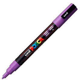 POSCA Set 6 uds Marcador PC-3M Punta Cónica 0,9-1,3 mm Violeta Tinta Agua (Set de 6)