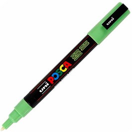 POSCA PC-3M Marcador Punta Cónica 0.9-1.3 mm Verde Manzana - Set de 6 Unidades (Set de 6)