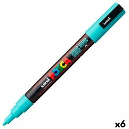 POSCA Marcador PC-3M Punta Cónica 0,9 - 1,3 mm Verde Marino (Set de 6)