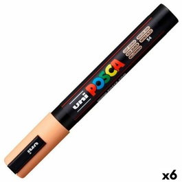 POSCA Marcador PC-5M Naranja Claro (Set de 6)