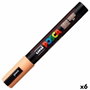 POSCA Marcador PC-5M Naranja Claro (Set de 6)