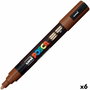 POSCA Marcador PC-5M Marrón (Set de 6)