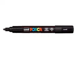 Posca Rotulador PC-5M Marcador de Pintura Negro Punta Cónica 1.8-2.5 mm