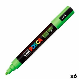 POSCA Marcador PC-5M No Permanente Verde Manzana (Set de 6)