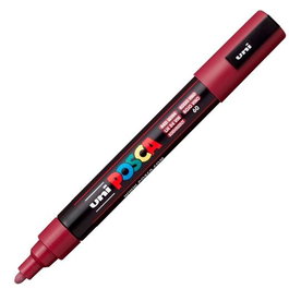 POSCA Marcador Pc-5M No Permanente Punta Bala 1,8-2,5mm Rojo Vino Set de 6 (Set de 6)