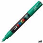 POSCA Marcador de Pintura No Permanente Verde Set de 6 (PC-1M)