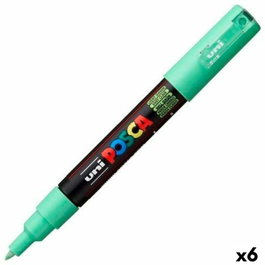 POSCA Marcador PC-1M Punta Fina 0.7-1mm Verde Claro (Set de 6)