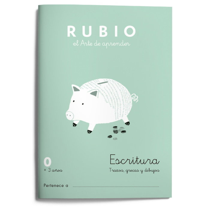 RUBIO Cuaderno A5 Escritura Nº 0 (+3 años)