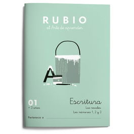 Cuaderno Rubio A5 Escritura Nº 01 (+3 Años) (Set de 10)