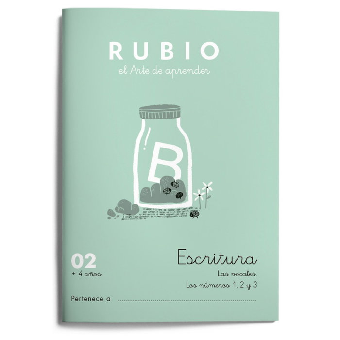 RUBIO Cuaderno A5 Escritura Nº 02 (+4 años)