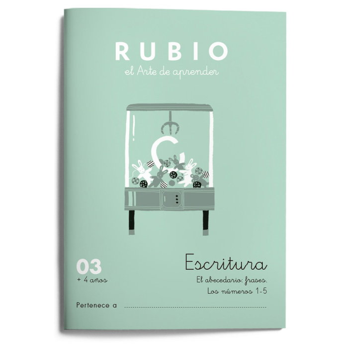 RUBIO Cuaderno A5 Escritura Nº 03 (+4 años)