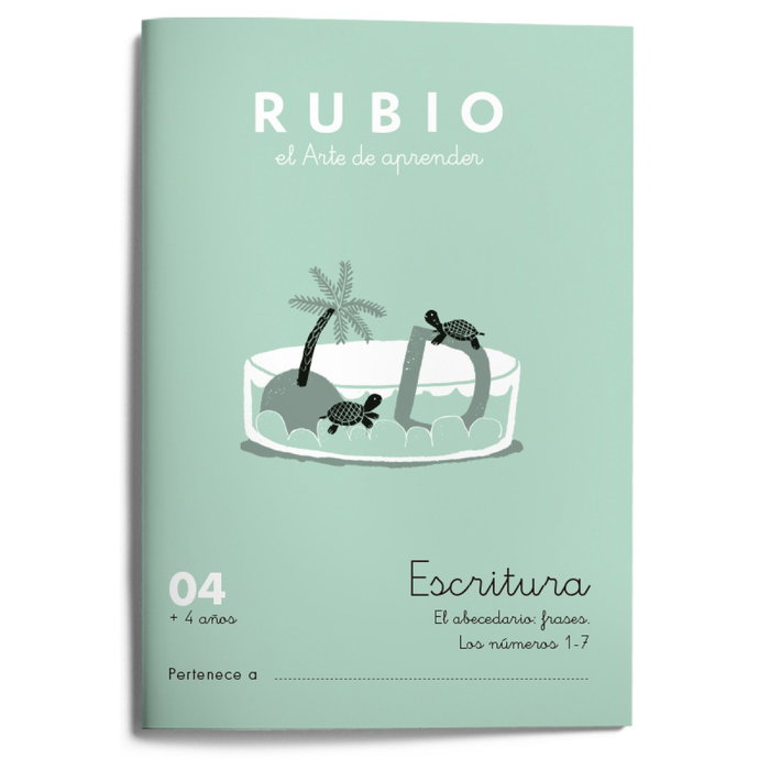 RUBIO Cuaderno A5 Escritura Nº 04 (+4 años)