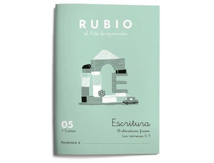 Rubio Cuaderno Caligrafía Nº 05 - Desarrollo de destrezas motrices para lenguaje escrito