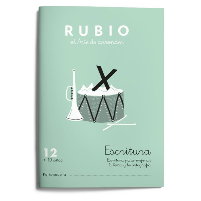 RUBIO Cuaderno A5 Escritura Nº 12 (+10 años)