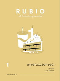 Cuaderno Rubio A5 Operaciones Y Problemas Nº 1 - Sumas Sin Llevar (+6 Años) (Set de 10)