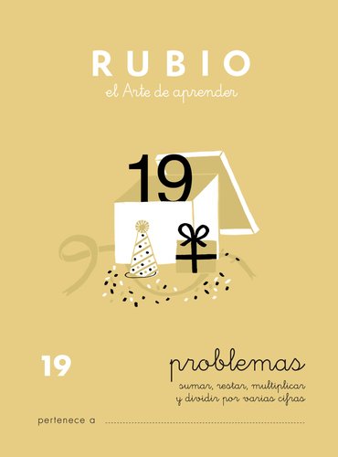 RUBIO Cuaderno A5 Operaciones y Problemas nº 19 - Sumas, restas, multiplicaciones y divisiones (+11 años)