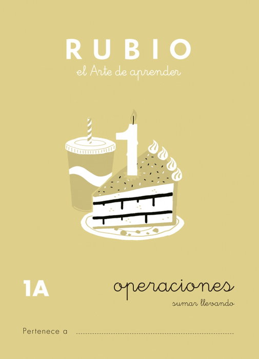 RUBIO Cuaderno A5 Operaciones y Problemas Nº 1A - Sumas Llevando (+6 años)