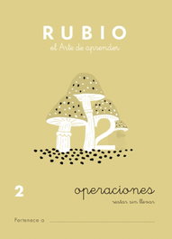 RUBIO Cuaderno A5 Operaciones y Problemas Nº 2 - Restas sin llevar (+6 años)