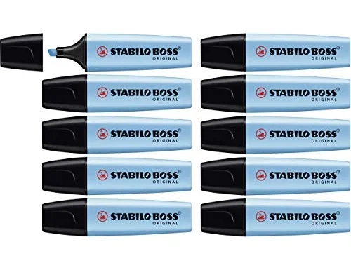 Stabilo Boss Original Marcadores Fluorescentes Azul (Set de 10)