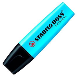 STABILO Boss Original Marcador Fluorescente Subrayador Azul - Set de 10 unidades (Set de 10)