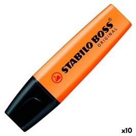 Stabilo Marcador Fluorescente Boss Original Naranja (Set de 10)